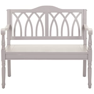 Safavieh Benjamin Pine Bench in Grey
