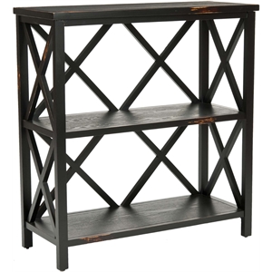 Safavieh Lucas Distressed Etagere in Black
