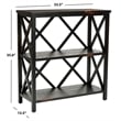 Safavieh Lucas Distressed Etagere in Black