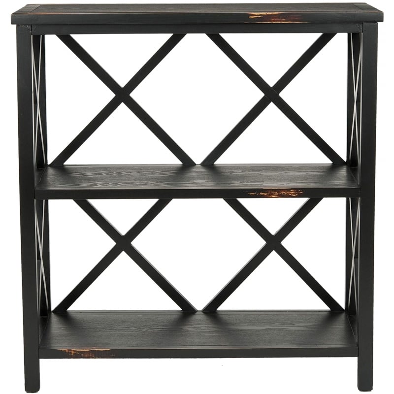 Safavieh Lucas Distressed Etagere in Black