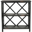 Safavieh Lucas Distressed Etagere in Black