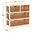 Safavieh Willow Pine 4 Drawer Storage Cabinet in White