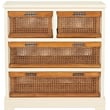 Safavieh Willow Pine 4 Drawer Storage Cabinet in White