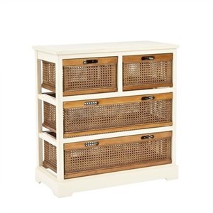 safavieh willow pine 4 drawer storage cabinet in white