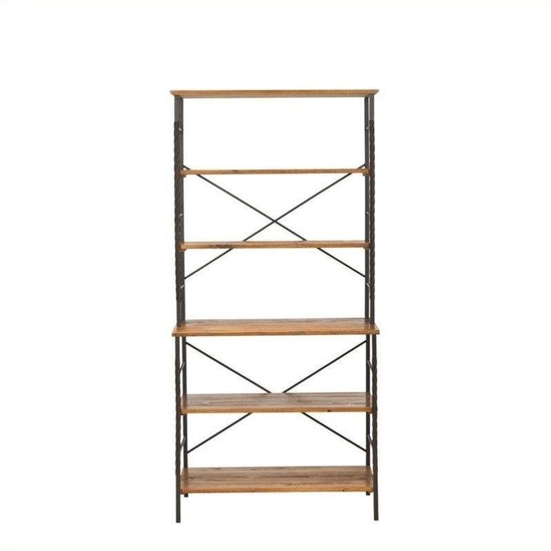 Safavieh Brook Antique Pewter Etagere | BushFurnitureCollection.com