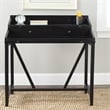 Safavieh Wyatt Pine Wood Writing Desk in Black