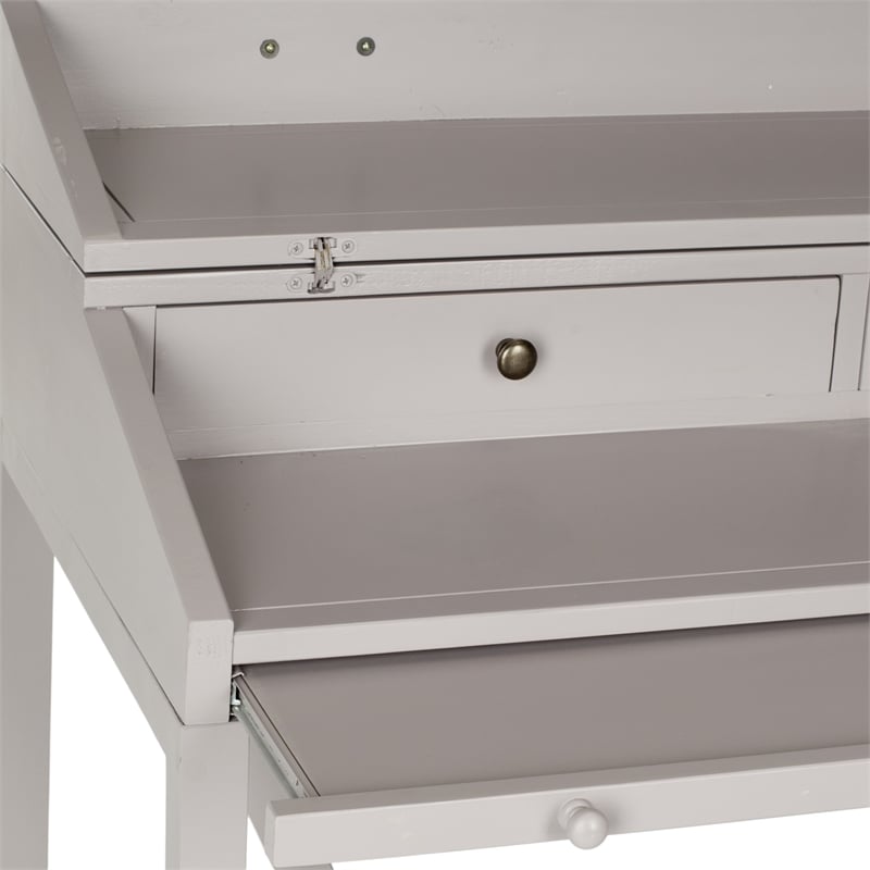 Safavieh Wyatt Pine Writing Desk in Grey