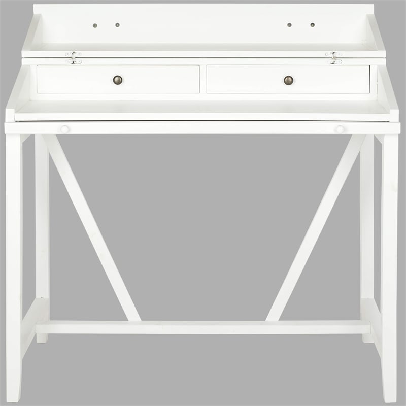 Safavieh Wyatt Pine Writing Desk in White