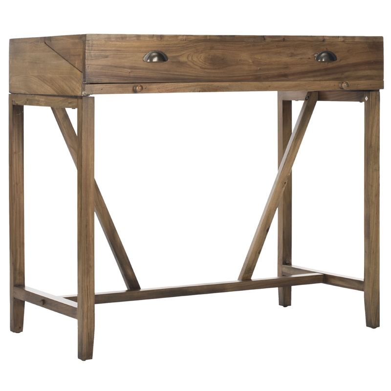 Safavieh Wyatt Pine Writing Desk in Oak