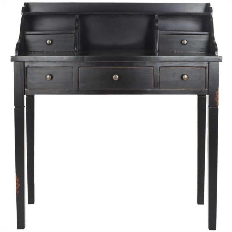 Safavieh Landon Mahogany Writing Desk in Black