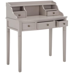 Safavieh Landon Mahogany Writing Desk in Grey