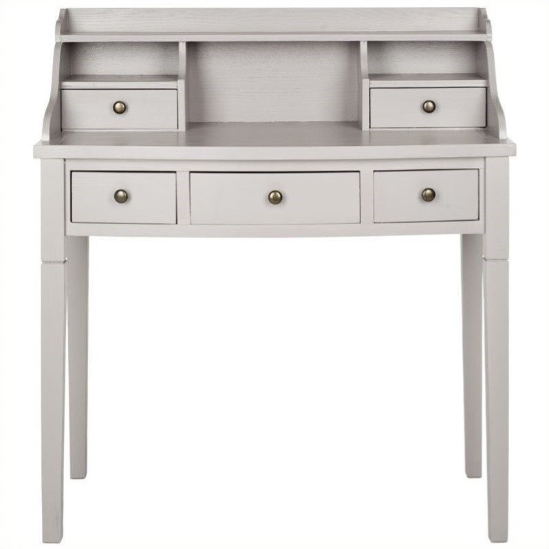 Safavieh Landon Mahogany Writing Desk In Grey Amh6516c