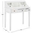Safavieh Landon Mahogany Writing Desk in White