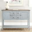 Safavieh Charlotte Elm and Pine Wood Sideboard in Grey