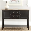 Safavieh Charlotte Elm and Pine Wood Sideboard in Black