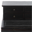 Safavieh Abigail Pine Wood Desk in Black