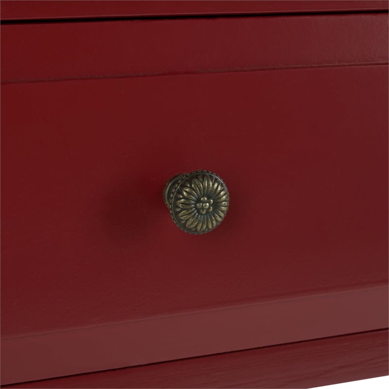 Safavieh Abigail Pine Wood Desk in Cherry