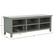 Safavieh Carlston Poplar Wood Bookshelf in White