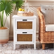 Safavieh Jonah Wood Two Drawer End Table in White
