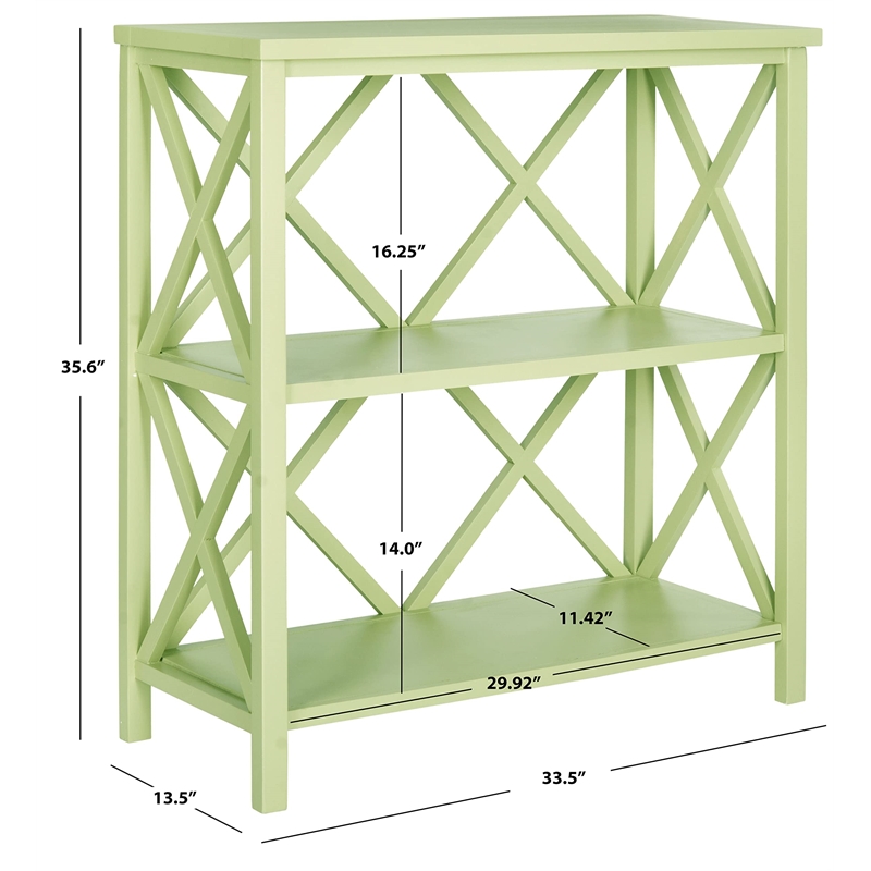 Safavieh Cooper Pine Wood Bookcase in Ivory