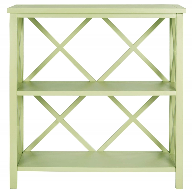 Safavieh Liam Pine Wood Open Bookcase in Grey
