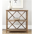 Safavieh Liam Pine Wood Open Bookcase in Grey