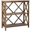 Safavieh Liam Elm Wood Open Bookcase in Oak