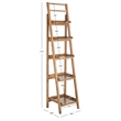Safavieh Asher Pine Wood Leaning Etegere in Oak