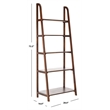 Safavieh Sammy Pine Wood Etegere in Oak