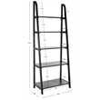Safavieh Albert Pine Wood Etegere in Black
