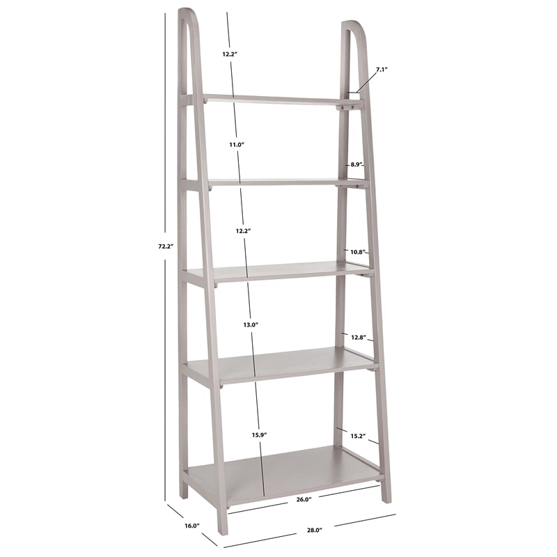 Safavieh Albert Pine Wood Etegere in Grey