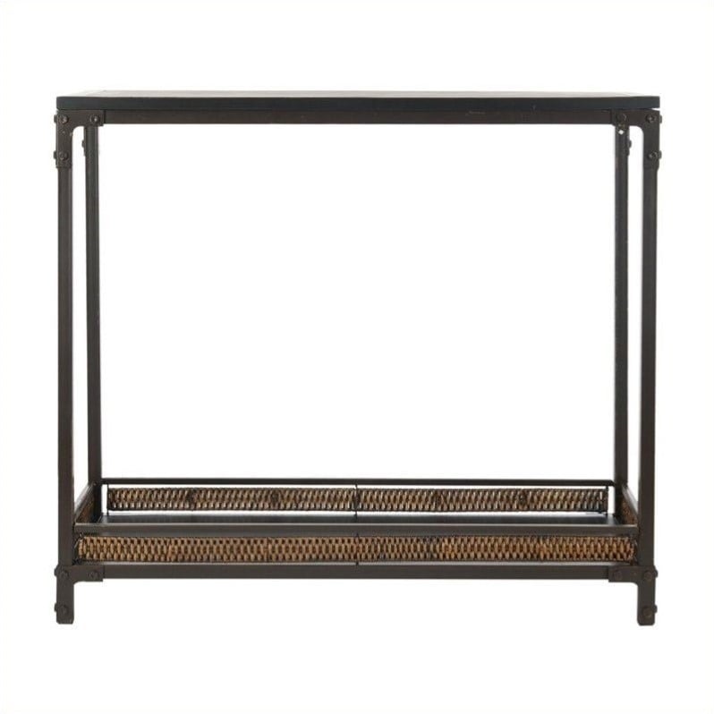 Safavieh Abbie Pine Wood Console in Brown   AMH6548A