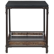 Safavieh Abbie Pine Wood End Table in Brown