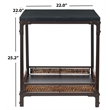 Safavieh Abbie Pine Wood End Table in Brown