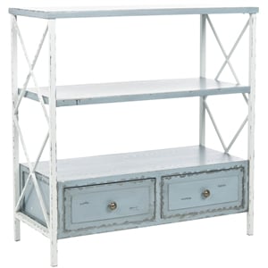 Safavieh Annabelle Pine Wood Console in Gray and White