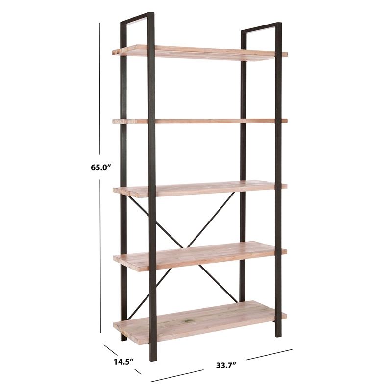 Safavieh Averi Fir Wood Etegere in Brown