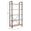Safavieh Averi Fir Wood Etegere in Brown