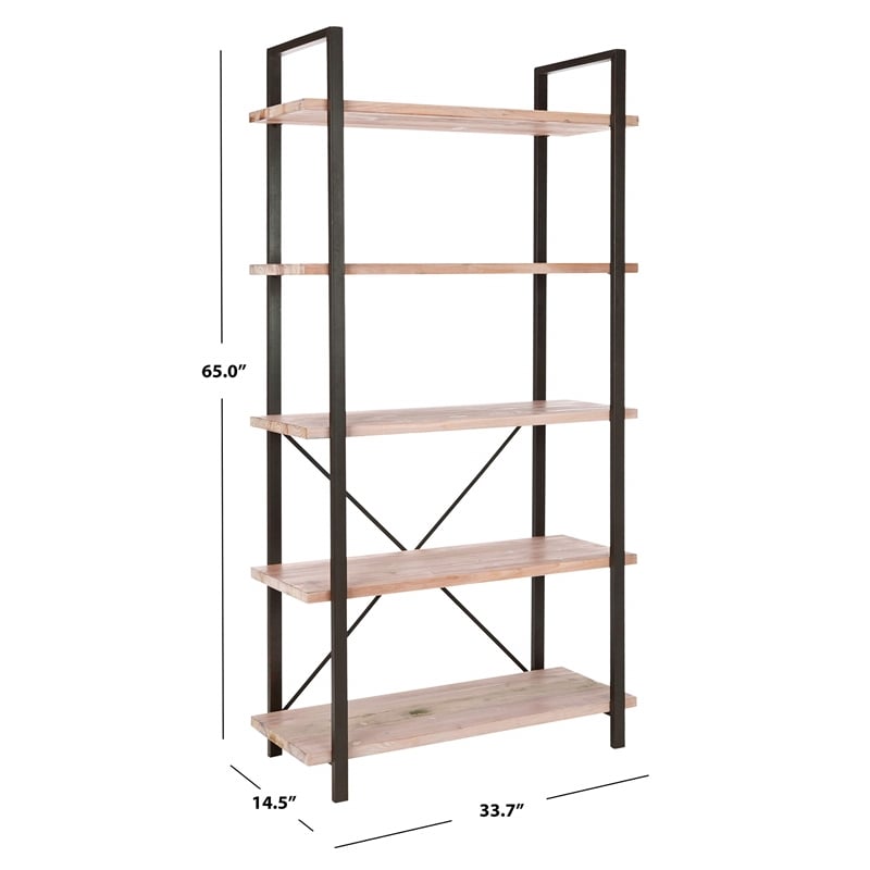 Safavieh Averi Fir Wood Etegere in Brown