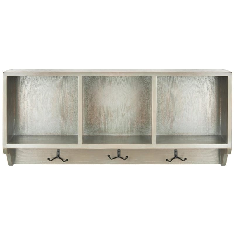 Safavieh David Poplar Wood Shelf in White