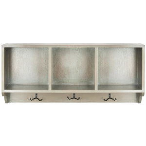 Safavieh David Poplar Wood Shelf in White