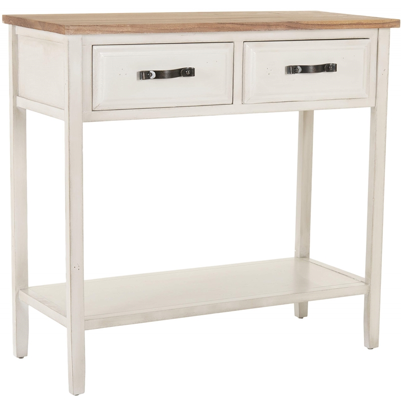 Safavieh Mindy Elm and Poplar Wood Console in White