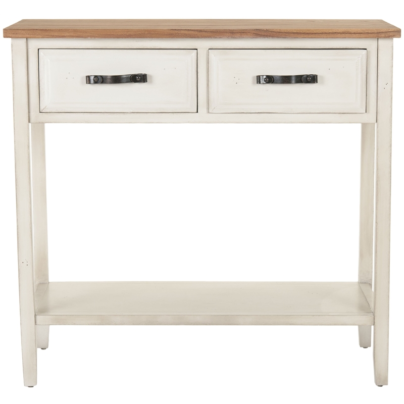 Safavieh Mindy Elm and Poplar Wood Console in White
