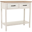 Safavieh Mindy Elm and Poplar Wood Console in White