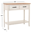 Safavieh Mindy Elm and Poplar Wood Console in White