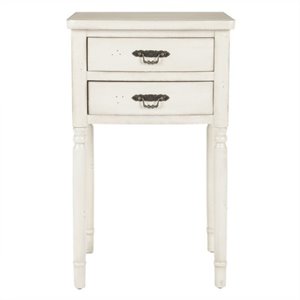 Safavieh Cindy Poplar Wood End Table in White