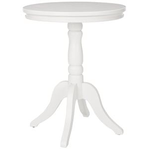 Safavieh Juliet Pine Wood Side Table in White