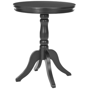 Safavieh Juliet Pine Wood Side Table in Black
