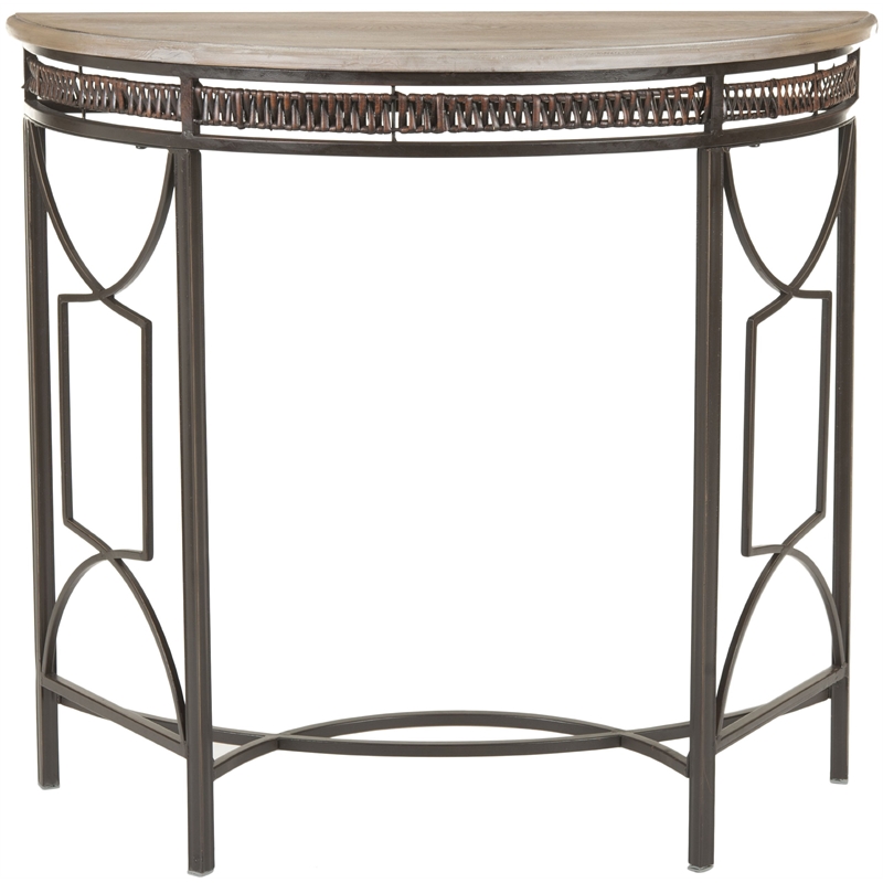 Safavieh Paris Copper Console with Wood Top