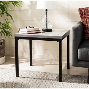 Safavieh Stacy Elm Wood Side Table in Brown