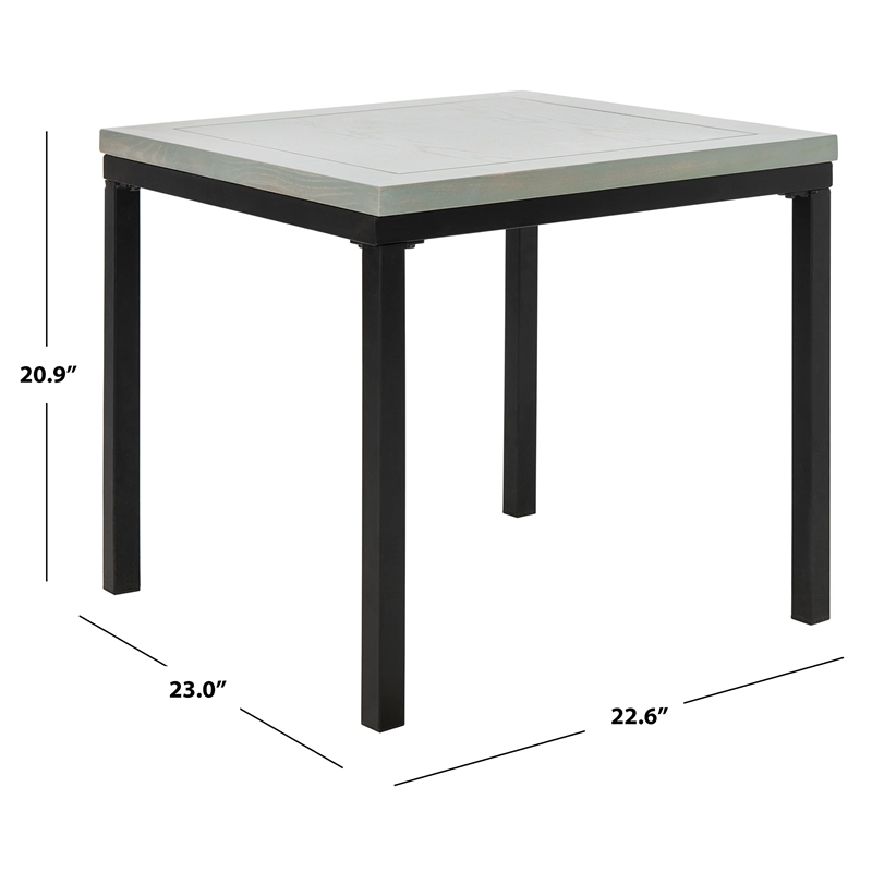 Safavieh Stacy Elm Wood Side Table in Brown